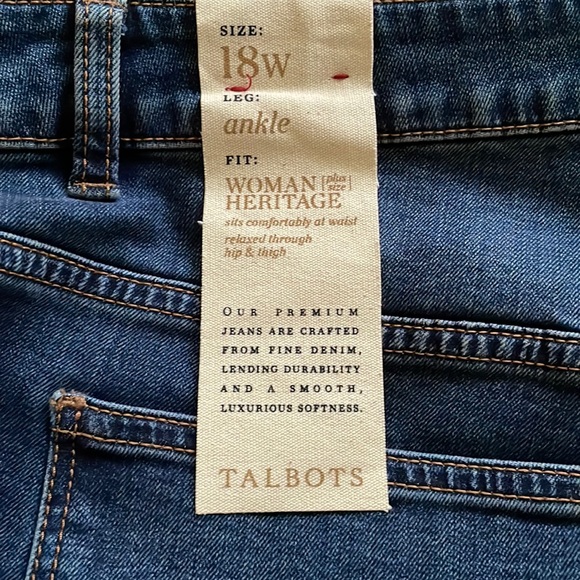 Talbots Denim - TALBOTS Jeans 18W  NWT